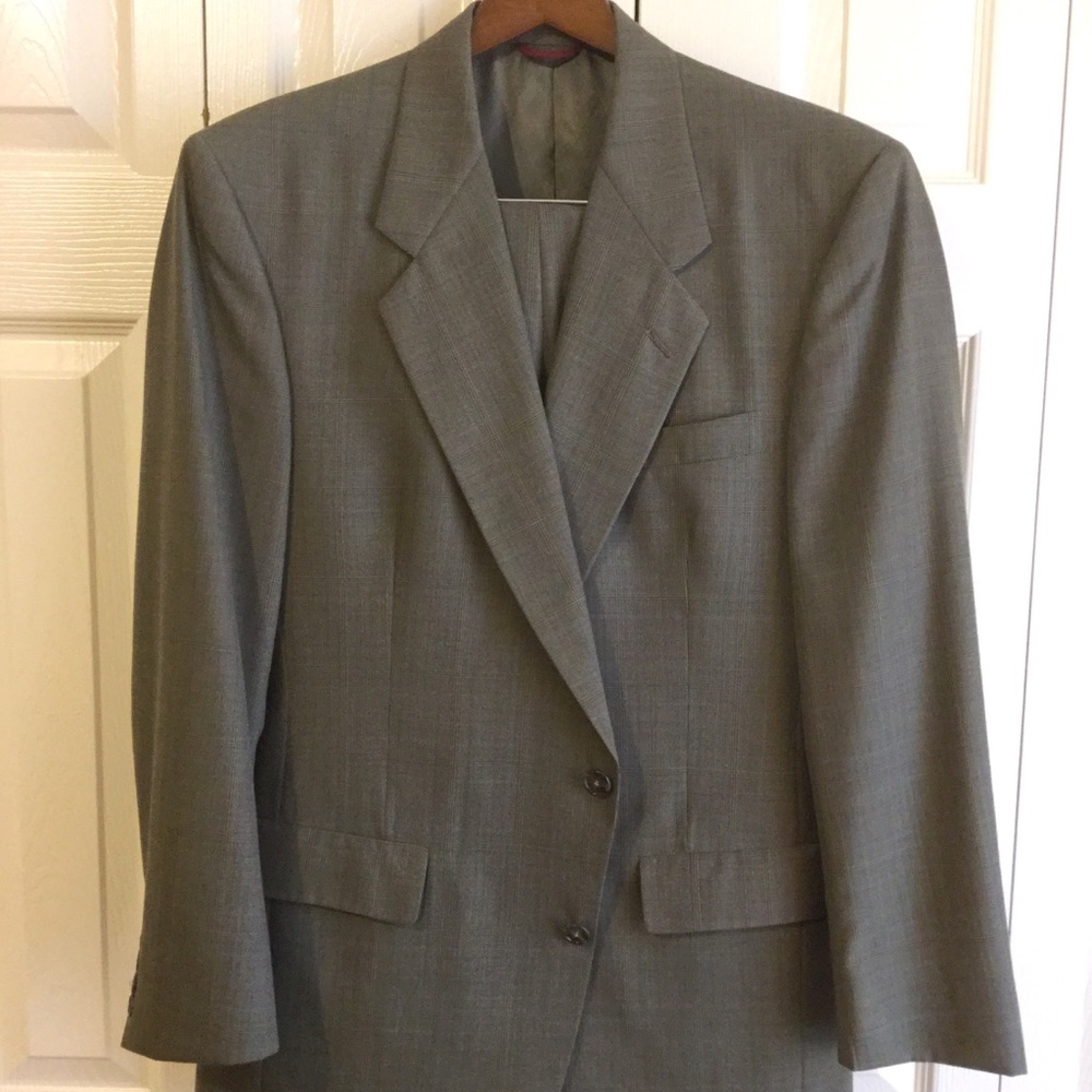 Men's Glen Plaid Business Suit HSM